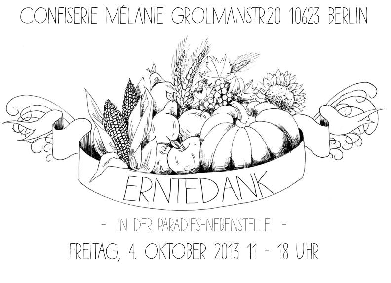 Liebevolles Erntedankfest am 4. Oktober 2013 Erntedankfest Flyer